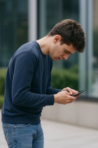 slechte houding_telefoon_nek